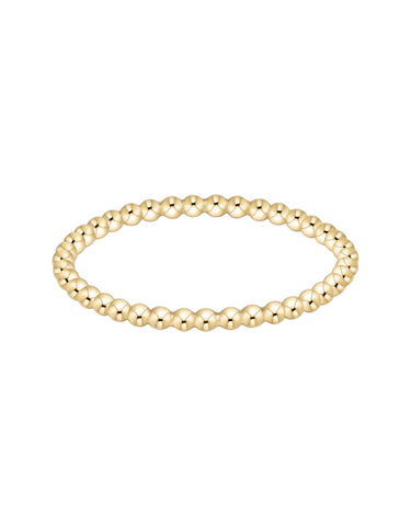 Classic Gold 1.5mm Bead Ring
