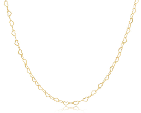 choker love chain - gold