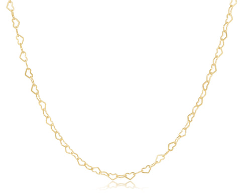 choker love chain - gold