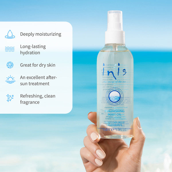 INIS THE ENERGY OF THE SEA
Replenishing Body Oil 5 fl. oz.
