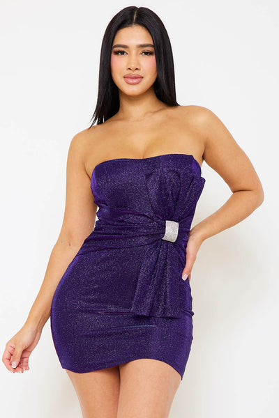 Shimmer Glitter Tube Top Mini Dress
Brand: SYMPHONY