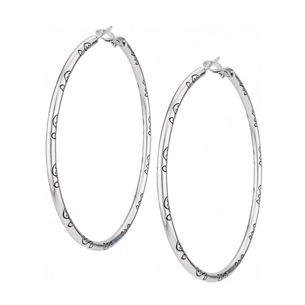 Grande Hoop Charm Earring
