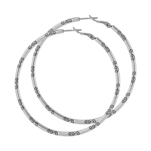 Grande Hoop Charm Earring
