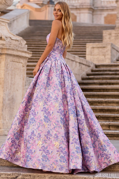 Sherri Hill 57781 Rose/Gold print 4
