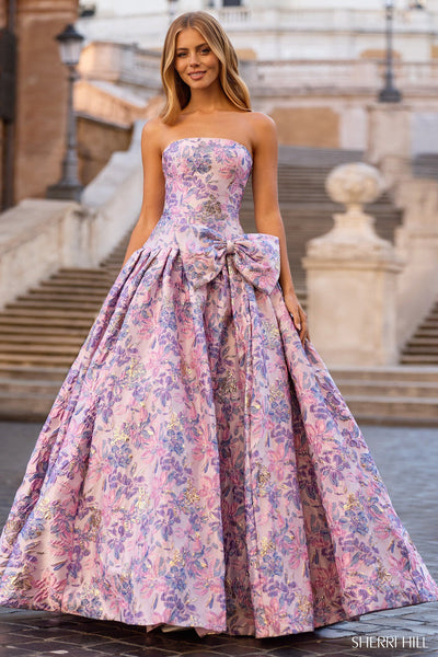 Sherri Hill 57781 Rose/Gold print 4