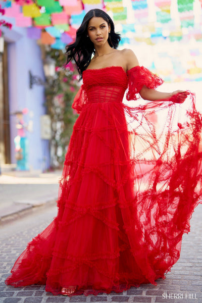 Sherri Hill 55840 candy pink 6