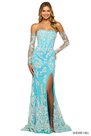 Sherri Hill55425 Aqua 2