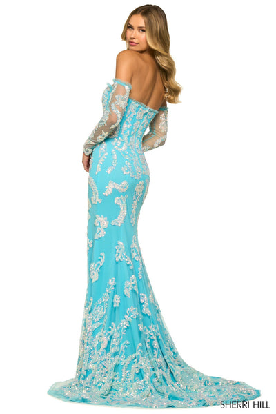Sherri Hill55425 Aqua 2