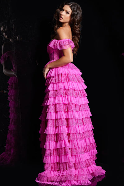 Jovani 38251 Hot Pink 2