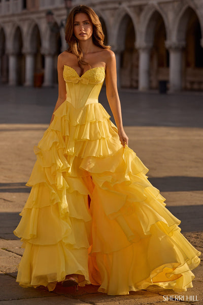 Sherri Hill 57786 yellow 2
