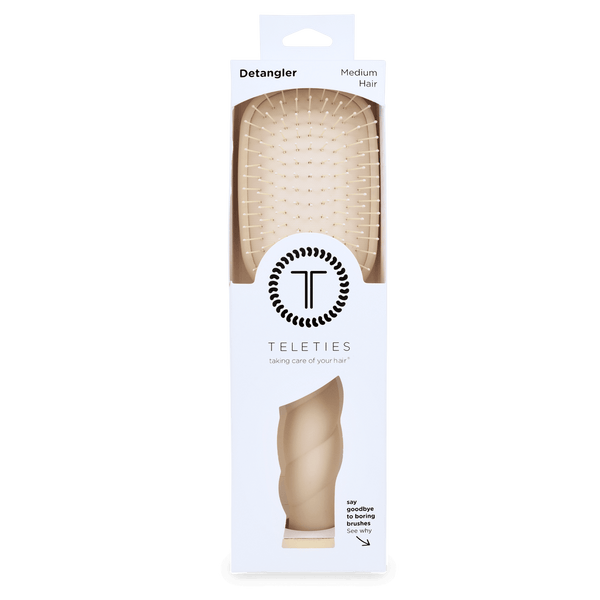 Teleties Detangler Hair Brush for Medium Hair - Tan