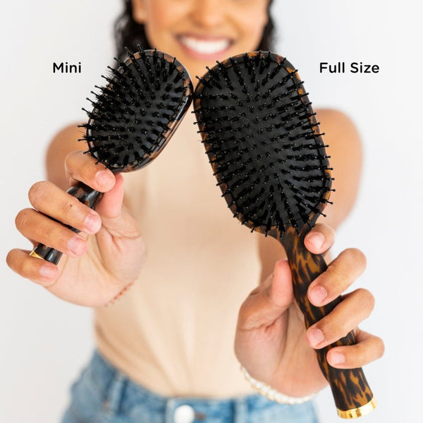 Mini Boar Bristle Hair Brush -