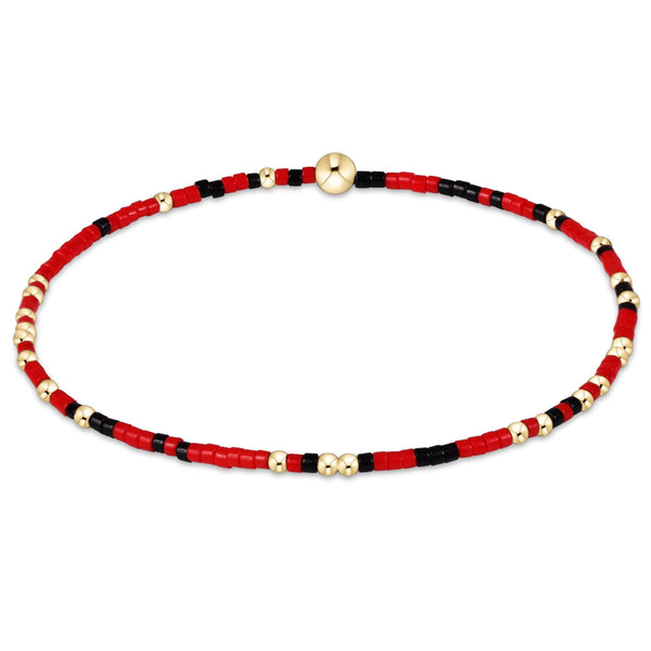gameday hope unwritten bracelet - red-black