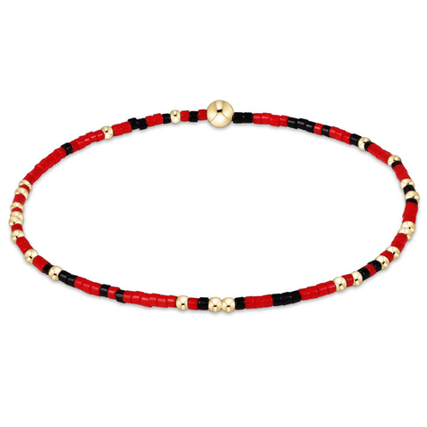 gameday hope unwritten bracelet - red-black