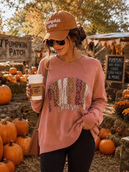 The "Pumpkin Season" Patchwork Pullover