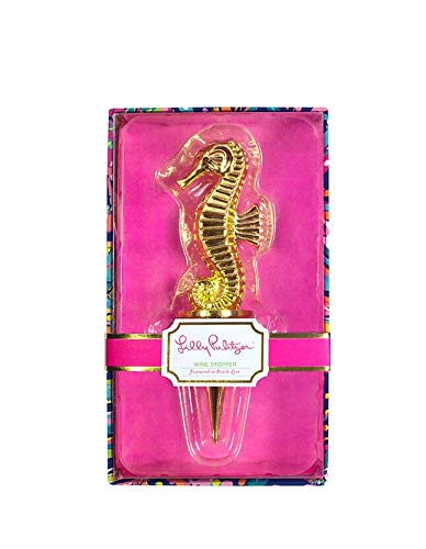 Lilly Pulitzer Seahorse Wine Stopper Featured in Beach Loot