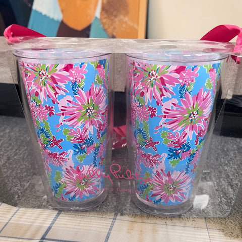 Trippin and Sippin" floral print