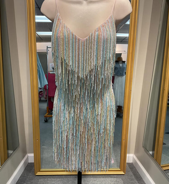 SALE!!! Powder Pink tassel dress
