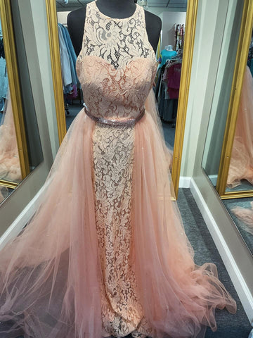 SALE!!! Peach dress with detachable skirt