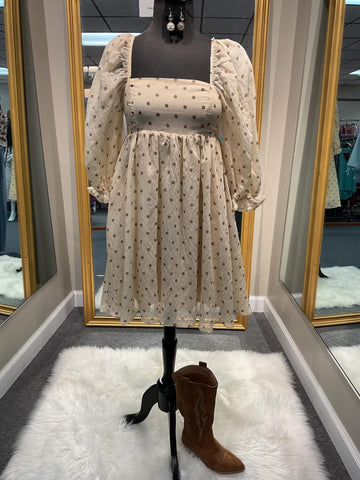 SALE!!! Brown Polka Dot Dress
