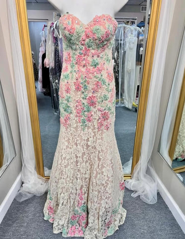 SALE!!! Rachel Allen Nude/Pink/Mint Dress
