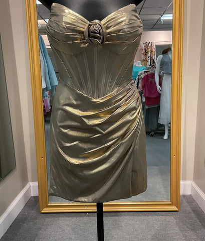 Semi-Formal Gold Dress