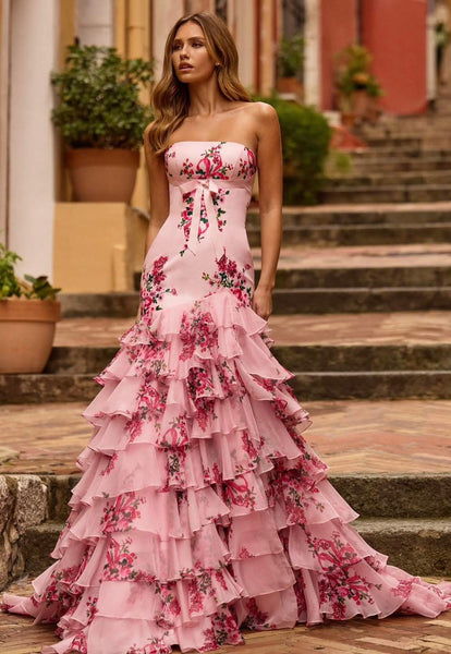 Long formal floral dress