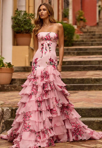 Long formal floral dress