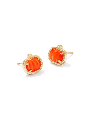 Kendra Scott Pumpkin Stud Earrings