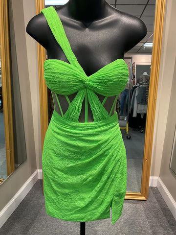 Lime Green Short Dress