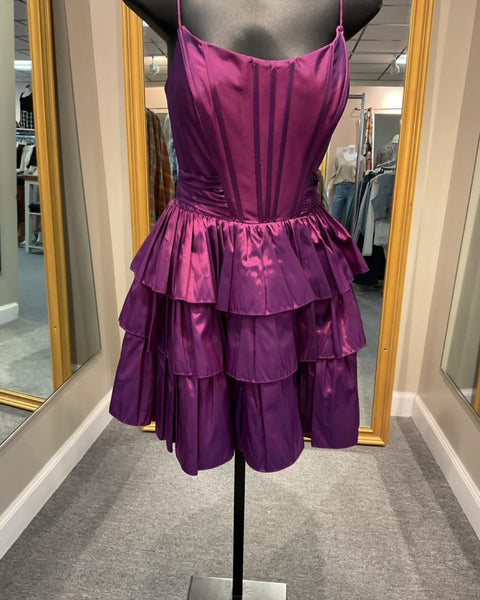Purple Short Dress