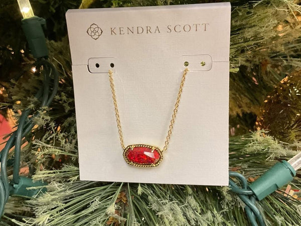 Kendra Scott Elisa Red Berry Glass