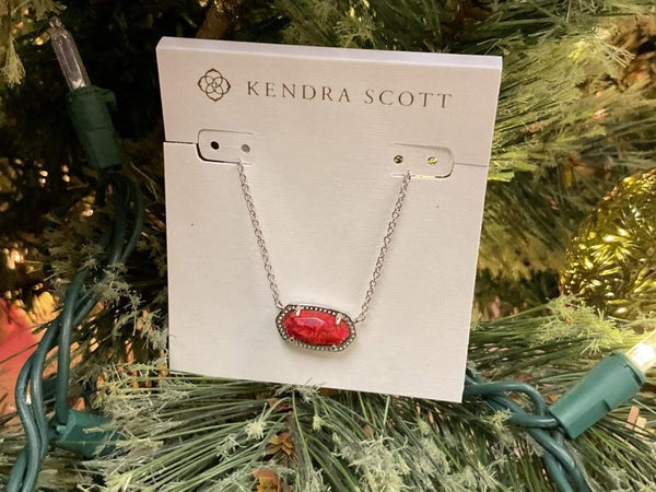 Kendra Scott Elisa Red Berry Glass
