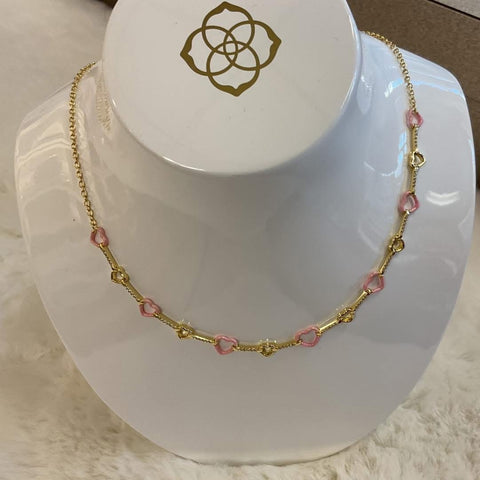 Valentines Day Hailey Heart Stranded Necklace