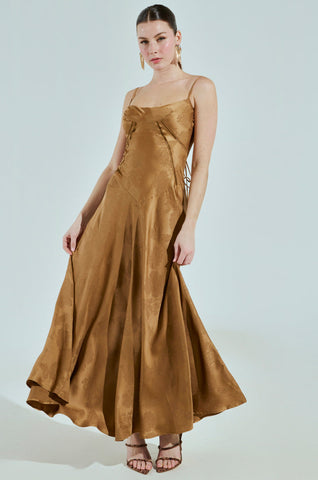 That Girl" Satin Maxi Dress