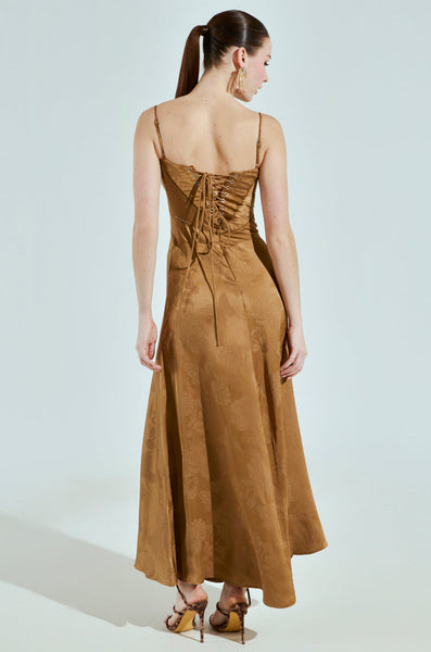That Girl" Satin Maxi Dress