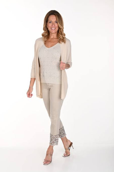 Frank Lyman Montreal Beige Cropped Denim Collection