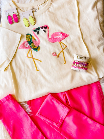 Flamingo tee