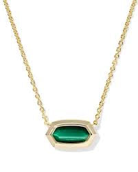 Kendra Scott Elisa Bezel Pendant  Necklace