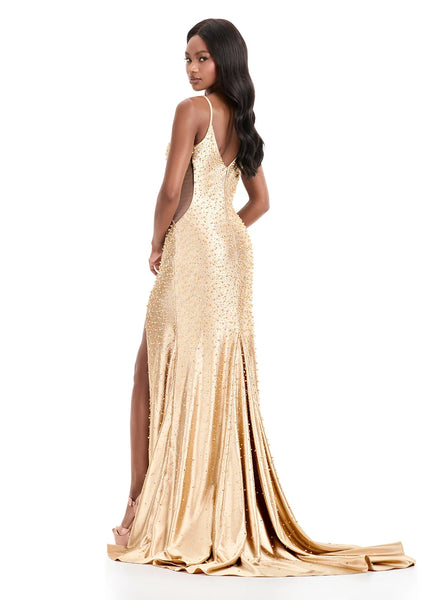 Ashley Lauren 12155 Gold 10 Fuchsia 14