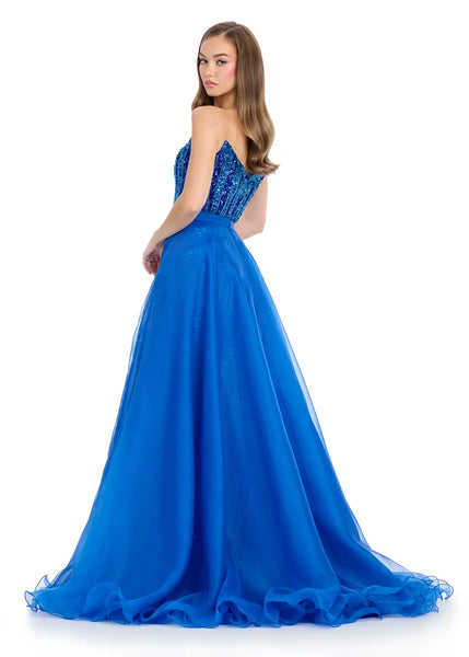 Ashley Lauren 11903 royal 6 with detachable skirt