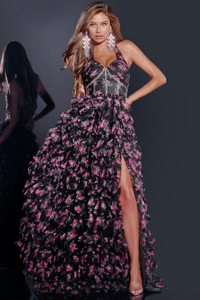 Jovani D5065 black multi 6