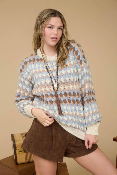 Cloudberry Mosaic Pullover 🪵