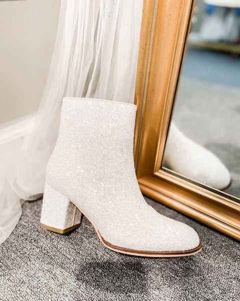 Sparkle and Shine White Booties
