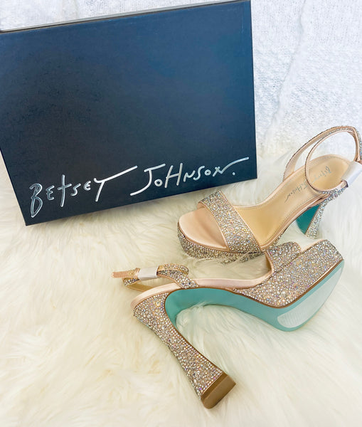 Betsey Johnson Champagne Heels